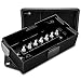 ONLINE LED STORE 7-Port Trailer Wiring Junction Box [Steel Studs] [Stickers Included] [Weatherproof] Trailer Wire/Cable Connection Box (Junction Box)