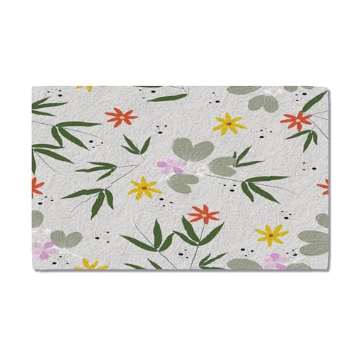 High-quality rugs with cactus prints and stylish botanical and floral patterns, for comfort and style in your home (rug 3, 160 x 230 cm)