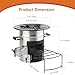 Skyflame Camping Rocket Stove, Stainless Steel Wood Burning Stove Portable Camping Gear for Outdoor Backpacking Emergency RV Survival