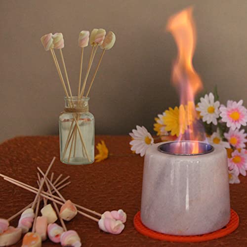 Tabletop Fire Pit. Upgraded Original Marble Portable Tabletop Fireplace With A Lid & A Mat. Indoor Fire Pit Burning Bowl For Table, Mini Fire Pit Used Indoor & Outdoor. Enjoy Our Portable Fireplace. #TOP6