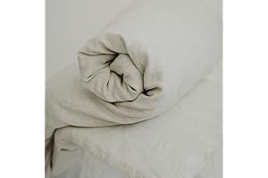 LINEN (FLAX) NATURAL COT BEDDING SET