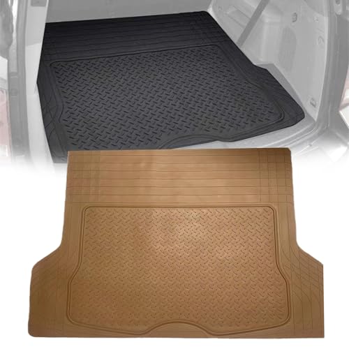 に適用トヨタ アクア AQUA 10系平成23年12月-現行 車のラゲッジマット トランクマット 防水 耐摩擦 耐汚れ 高耐久PVC素材 切り取り可能 後部座席の滑り止めカーゴマットとして最適です 取り付け簡単(米,80*120)
