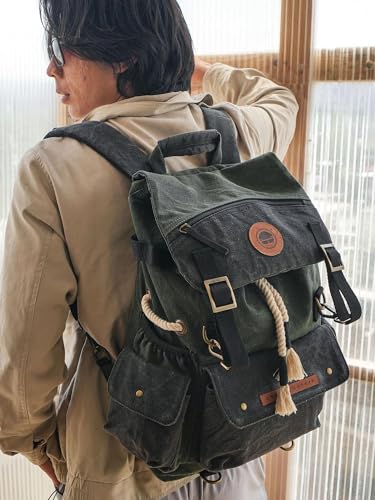 Image of Bombay Trooper Terra Nova Explorer Victor Backpack | Upcycled Canvas Backpack | Laptop Backpack | Travel Backpack