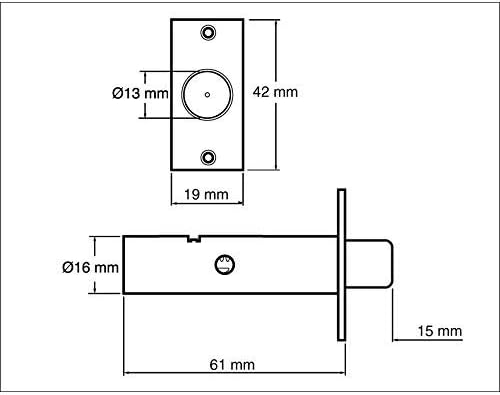 Yale P-M444-PB Door Security Bolt, Polished Brass Finish, Standard Security, Visi Packed, suitable for hinged and wooden doors - Image 4