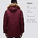 Alpha Industries N-3B Slim Fit Parka - Cold Weather Military Issue Parka - Maroon, S