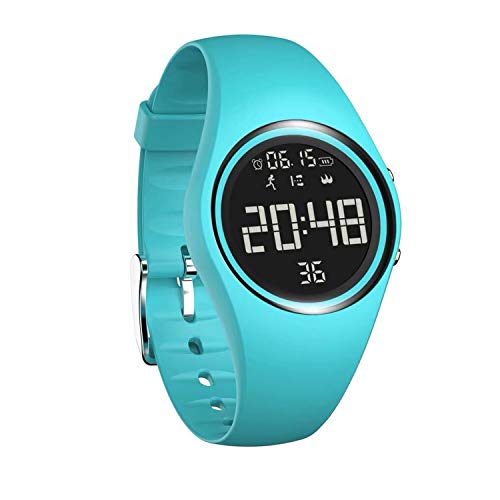 Kids Watch Electronic Waterproof Watch Activity Tracker for Boys and Girls Sports & Fitness Tracker with Step Count and Silent Alarm Clock (Blue)