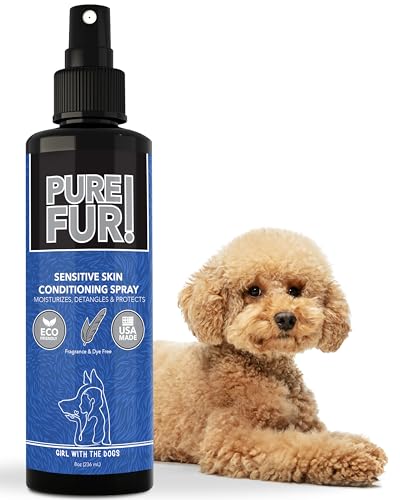 Pure Fur! by Girl With The Dogs - Made in USA - Sensitive Skin Pet Conditioning Spray 8 oz