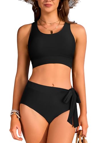 Maillot de bain femme 2 pieces taille haute sexy et sport SHEKINI pour plage