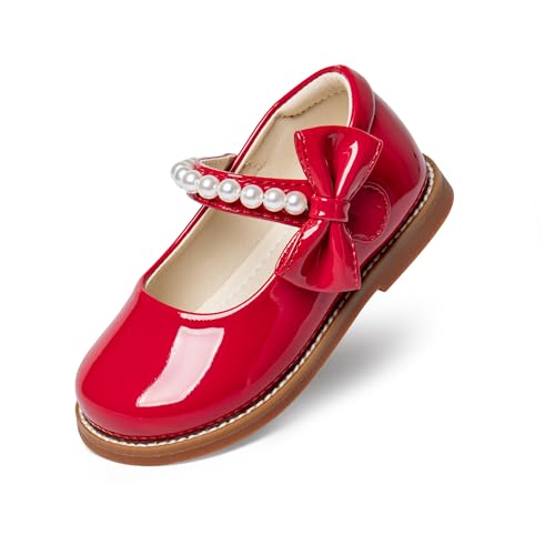 Image of PHIRAMIN Toddler Girl Mary Jane Dress Shoes-Little Girl School Uniform Shoes for Wedding Party