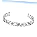 BESTYASH Silver Rhinestone Watchband Elegant Replacement Strap for with Sparkling Rhinestones Fits Wrists Fashionable Accessory for Women