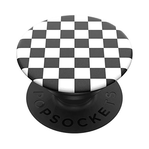 Popsockets - Soporte y Agarre Intercambiable de Expansión para Teléfonos Móviles y Tabletas - Checker Black