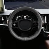 [Hohe Qualität]: Unser Lenkradzubehör ist aus ultrafeinem Faserleder gefertigt, das hochwertig, langlebig und fein verarbeitet ist, um Ihre Lenkradabdeckung vor Sonnenbrand, Kratzern, Kälte, Feuchtigkeit, Abnutzung und Schmutz zu schützen. Es bietet eine komfortable Berührung während der Fahrt, und bringt Ihnen ein angenehmes Fahrerlebnis. ﻿