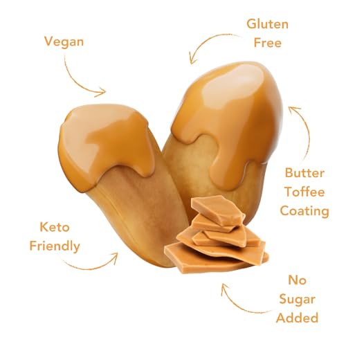 Image of Earthside Farms Butter Toffee Peanuts, 3 Count 4oz Resealable Snack Bags, No Sugar Added, Keto Friendly, Vegan, Gluten Free, Non GMO, Low Carb, High Protein, Candied Peanuts Snack
