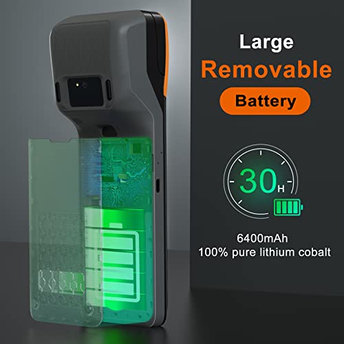 Symcode Thermal Pos Receipt Printer With Android 8.1 Os 5.5" Touch Screen Terminal Handheld Pda Printer, Support Wi-Fi Bluetooth, Support Loyverse, Kyte, Ireap, Built-In Google Play #TOP2