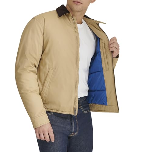 Image of DOCKERS Men's Cotton Twill Bomber Jacket With Padded Lining