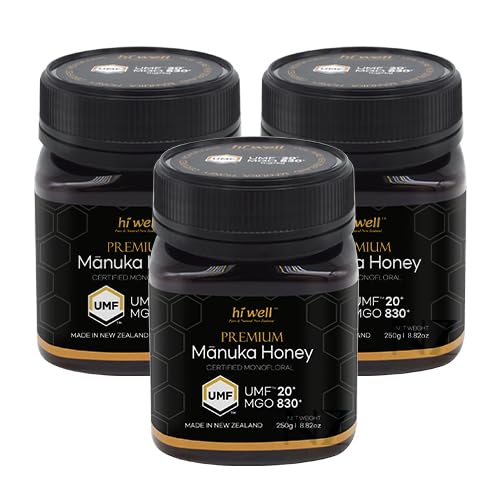 Pack de 3 Miel Premium Manuka Hi Well 250g miniatura 1