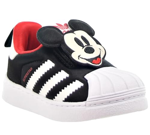 adidas Infant Disney Red/White/Black Walking Shoes-HQ6686-Size 5