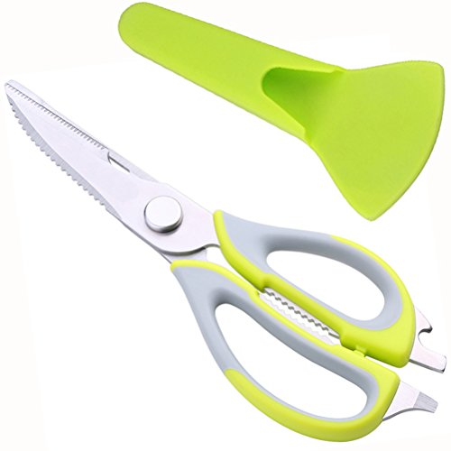 万能ハサミ DUTISON キッチンバサミ 料理はさみ マグネットケース付き 分解可能のハサミ プロ級 主婦のアイデアが詰まった多機能ハサミ 離乳食カッター 分 蟹ハサミ ステンレス製