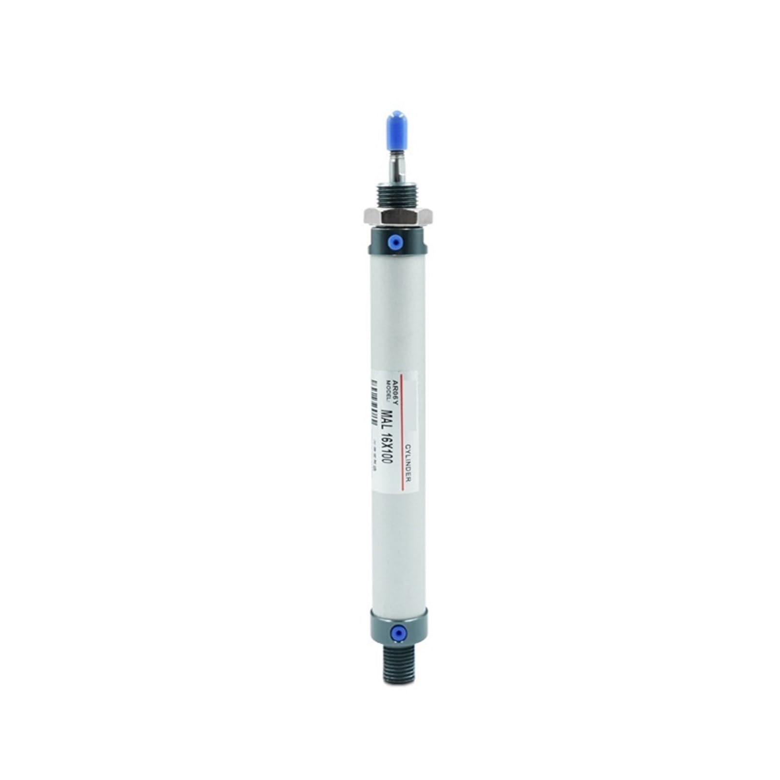 Cylindre MAL40X75 non magnétique en aluminium avec fixation à queue pivotante arrière
