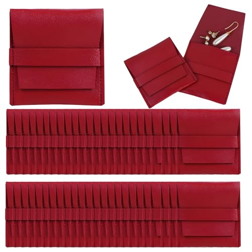 Bolsas de microfibra para joyas con forro suave antirrayones para proteger collares y aretes 2