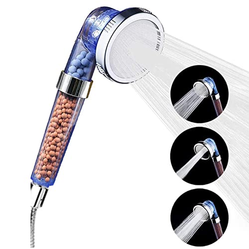 Cabezal de ducha portátil filtro para agua dura de alta presión