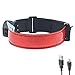 LED Armband - USB Rechargeable -Glovion LED Running Armband Light- High Visibility Safety Gear for Night Running, Jogging & Cycling - Red