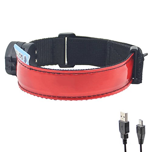 Brassard LED réfléchissant et rechargeable pour course à pied et running nocturne
