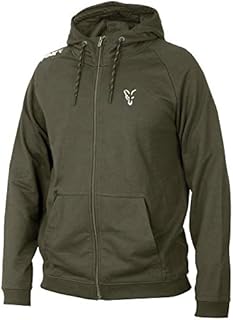 Fox Lightweight Hoody Green/Silver Full Zip (Medium)