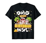 Dad And Mom Of The Birthday Boy Farm Family Matching Party T-Shirt