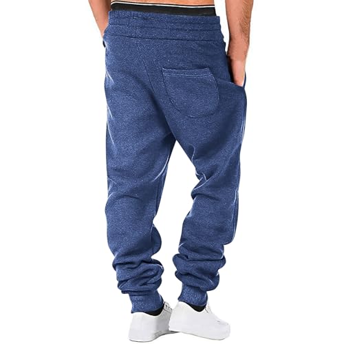 Cambkatl Men’s Casual Joggers Warm Winter Fleece Lined Drawstring Cargo Pants Hiking Outdoor Track Sweatpants with Pockets3