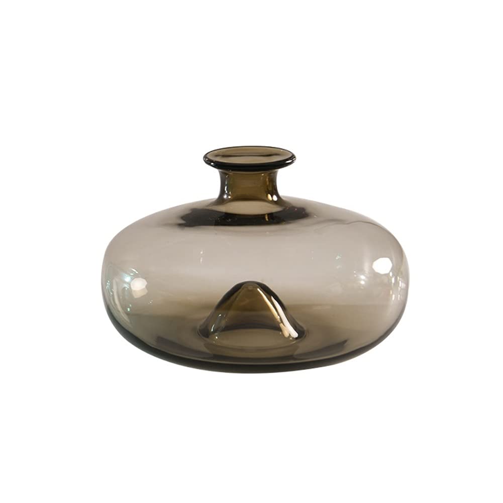 WYH Flower Vase Modern Minimalist Thin Mouth Vase Creative Glass Flower Arrangement Home Hydroponic Vase Decoration Glass Vase Centerpieces Home Wedding Vase Decor