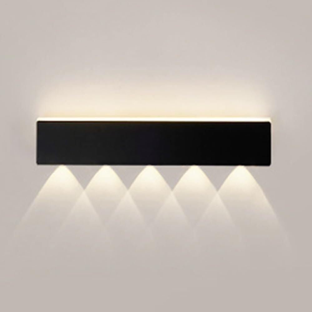 HCZKIUJY Wall Lamp Hardwired Long Strip Wall Mount Lights Black Bar Long Wall Sconce Modern Farmhouse Industrial Wall Light,Kitchen Light (40cm)