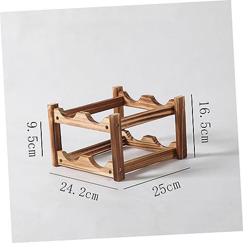 Casier à bouteilles de vin en bois créatif et élégant pour salon - 3