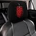 Retro Ladybug Print Universal Car Headrest Cover Car Seat Head Rest Protector Fit All Car Interior Auto Accessories 1 PCS