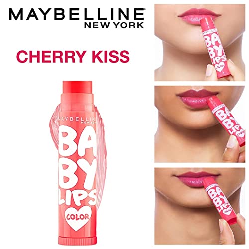 Maybelline New York Lip Balm, With SPF, Moisturises and Protects from the Sun, Pink Lolita & Baby Lips Cherry Kiss, Baby Lips, Pink Lolita, Cherry... - Image 4