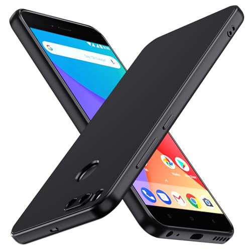 iVoler Cover in Silicone per Xiaomi Mi A1 con Protezione della Fotocamera, Ultra Sottile Custodia in TPU Morbida Anti-Graffio Antiurto Protettiva Case, Nero