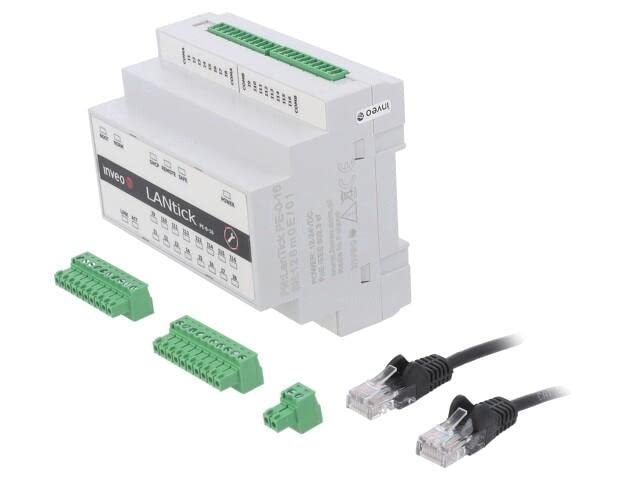 Entrée numérique 16 ports LANTICK PE-0-16 rail DIN pour automatisme LAN INVE