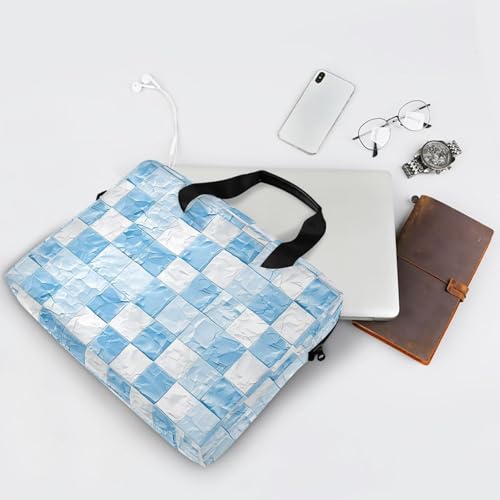 Maletín para portátil 15.6" patrón azul y blanco miniatura 7