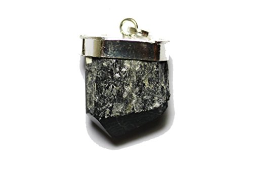 Ciondolo Tormalina Nera Naturale Grezza