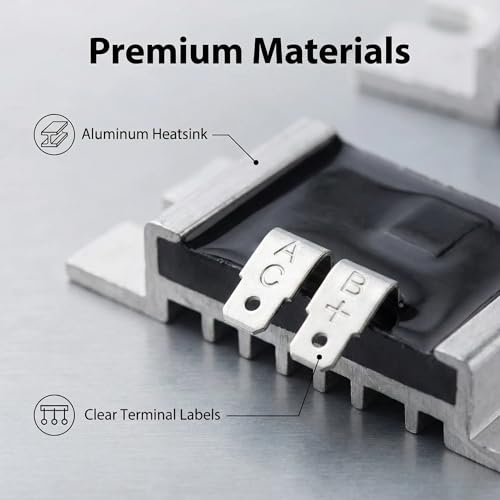Image of LINGYAO 21066-7011 Voltage Regulator for Kawasaki FH430V FH541V FH580V FH601V FH641V FH680V FH721D FX801V FX850V FX1000V Engines, 12V 20A 6-Terminal Rectifier, Replaces 21066-7003 21066-7006