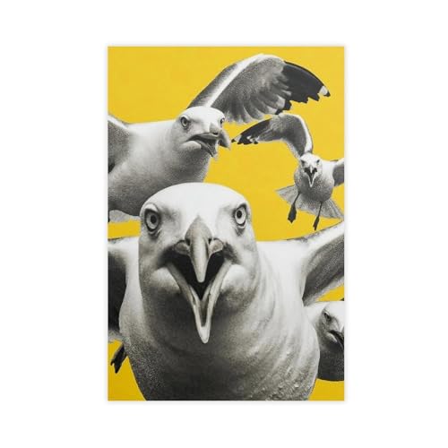 Impression sur toile mouette pour habiller un grand mur vide de bureau ou chambre