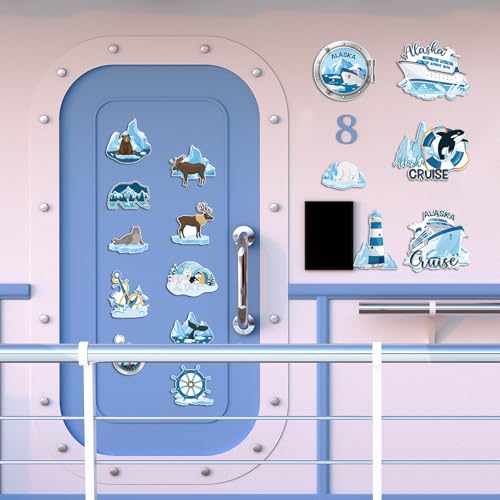 Blosssound 16 imanes decorativos Alaska para puerta miniatura 5