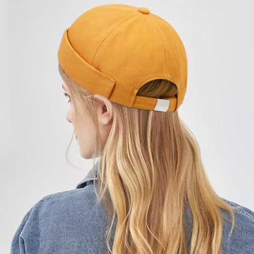 Image of Dome Brimless Hats for Women Men Beanie Docker Cap Sailor Skull Cap