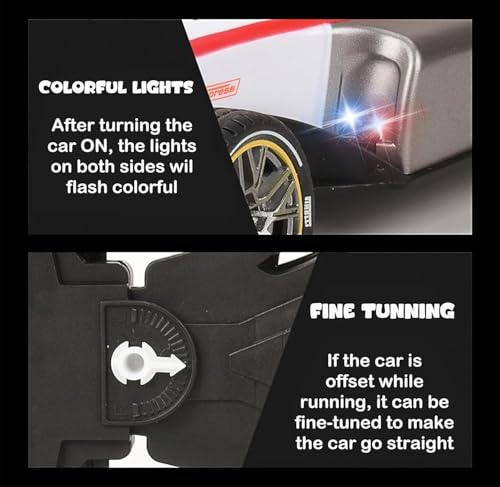 Image of F1 Car High Speed F1 Formula Racing Car Toy for Kids with Joystick Remote Control LED Lights, Battery Powered Multicolour Best Gift (Available Colour Will be Delivered)