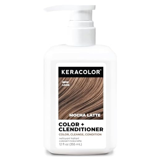 Keracolor Clenditioner MOCHA LATTE Hair Dye - Semi Permanent Hair Color Depositing Conditioner, Cruelty-free, 12 Fl. Oz.