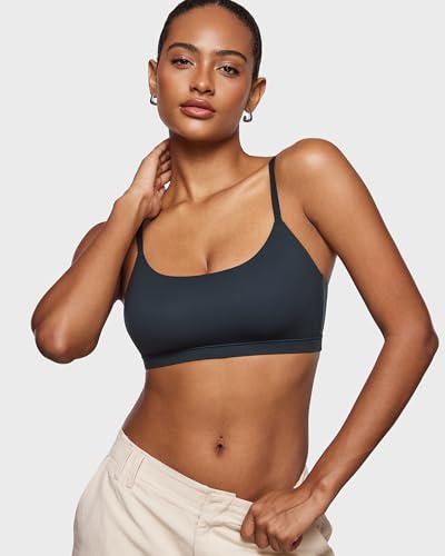 Image of INLYRIC Women's Inbarely Bralettes Cami Bras No Underwire Wireless Seamless Unlined Comfort Sports Bra