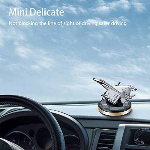 Image of Warplane Car Air Freshener | Rotating Solar Car Freshener, Airplane Car Perfume, Propeller Design, Long-Lasting Fragrance