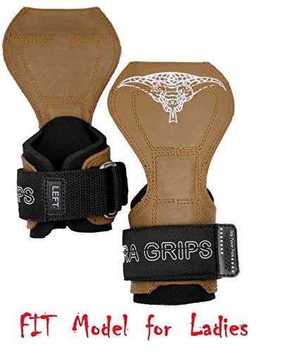 Image of Cobra Grips Weight Lifting Gloves with Adjustable Neoprene Padded Wrist Wraps - Heavy Duty Alternative to Power Lifting Hooks for Deadlifts