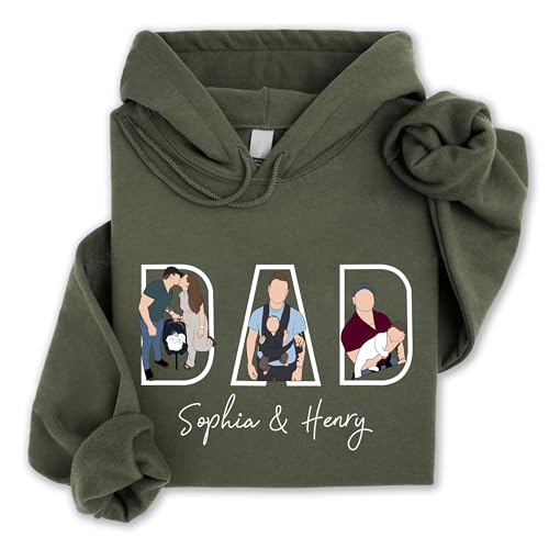 Chillever Personalized Dad Hoodies, Shirt, Sweatshirt With Custom Photo, Custom Dad Gifts, Father's Day 2025 12