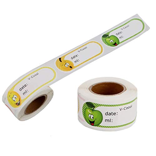 200pcs Baby Bottle Labels Waterproof Name and Date Label for Daycare or Kitchen